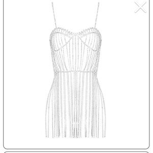 Rhinestone Body Dress - Overlay